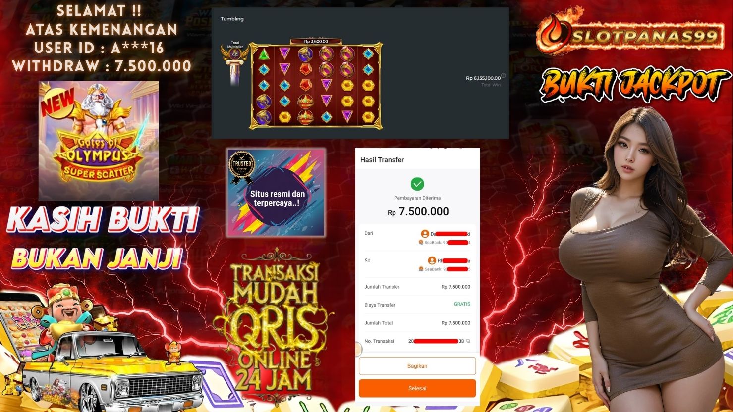 SLOTPANAS99 JACKPOT SLOT GATES OF OLYMPUS SUPER SCATTER